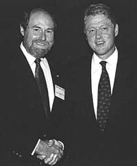 Danaan Parry with President Clinton
